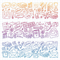 English course. E-learning, online education. English language