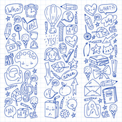 Vector pattern with little children. Kindergarten. Imagination. Creativity. Play.
