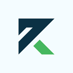 Letter R Logo design concept illustration