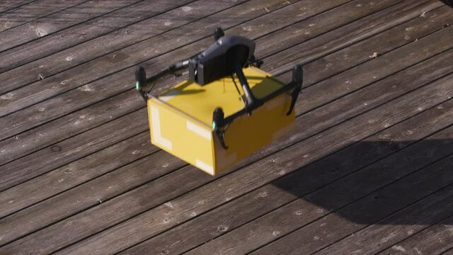 autonomous parcel drone delivery at the doorstep