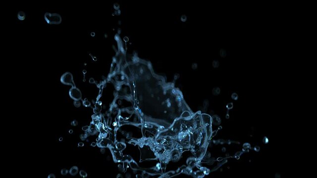 Amazing beautiful and mesmerizing fountain. The force of surface tension creates amazing droplets and liquid surfaces. Caramel, chocolate, water and orange juice. With alpha channel, ready to use for 