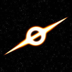 Black holes 3d rendering. Art black hole background. Dark dimension. Mysterious dimension. Wormhole.