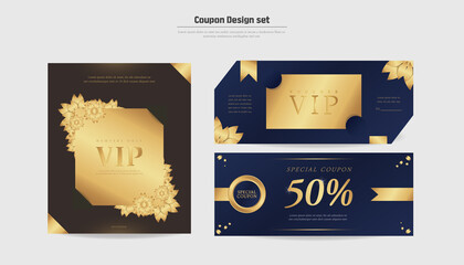 Premium Gold Mood VIP Invitation Coupon