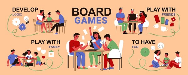 Family Board Games Infographics