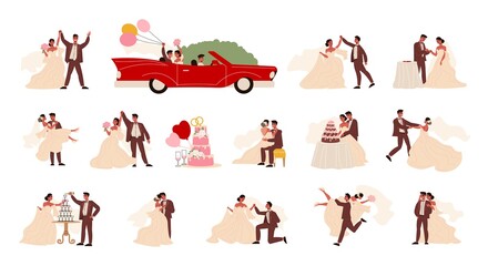 Wedding Marriage Icon Set