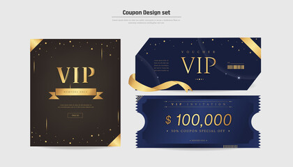 Premium Gold Mood VIP Invitation Coupon