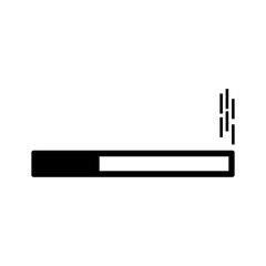 Smoking cigarette icon vector. Flat design style on white background. Smoking logo illustration.