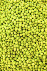 Heap group of fresh green plum