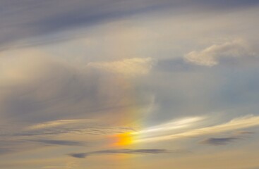 Obraz premium ドラマチックな彩雲の空