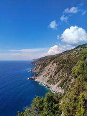 view of the coast, Monesteroli, Liguria, Italy