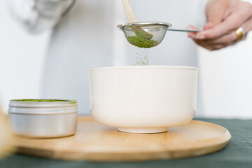Preparing Matcha Green Tea