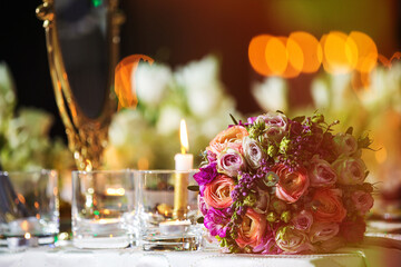 Table decoration for wedding