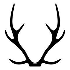 Silhouette antler horn concept trophy black color vector illustration flat style image