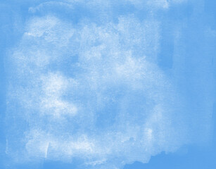 Blue soft ambient background. Blue watercolor background