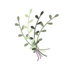 Isolated bouquet with twigs.