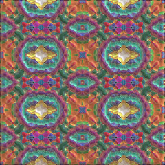 Obraz na płótnie Canvas 3d effect - abstract colorful geometric pattern 
