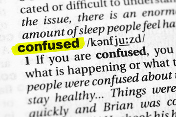 Highlighted word confused concept and meaning.