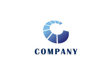 Fototapeta premium Letter C 3d business logo design