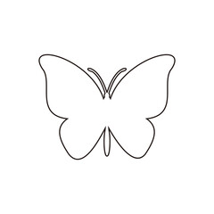 Butterfly vector icon illustration sign