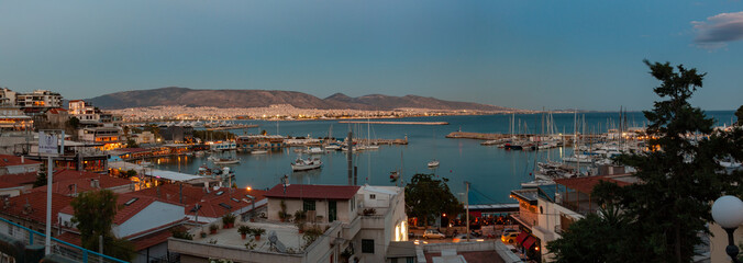 Obraz premium Piraeus Port Panorama