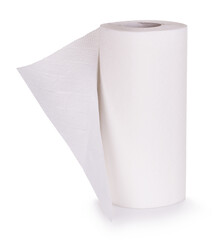 Paper towels isolated on white background. Health concept.