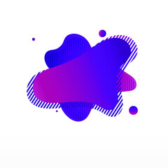 Bubble badge. Trendy minimal design. Eps10 vector.