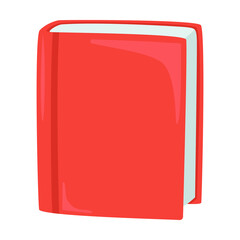 Book Red Sign Emoji Icon Illustration. Education School Vector Symbol Emoticon Design.