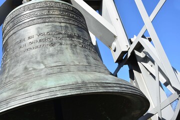  Waalsdorpervlakte, a special memorial place. There is a Silent Journey past the monument, and the Bourdon Bell is ringing. Netherlands, Holland, Europe