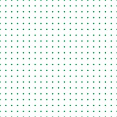 Green and white Polka Dot seamless pattern. Vector background.