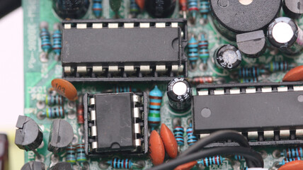 Close up of a circuit board	