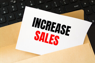 Text sign showing Increase Sales