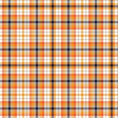 Orange Ombre Plaid textured Seamless Pattern