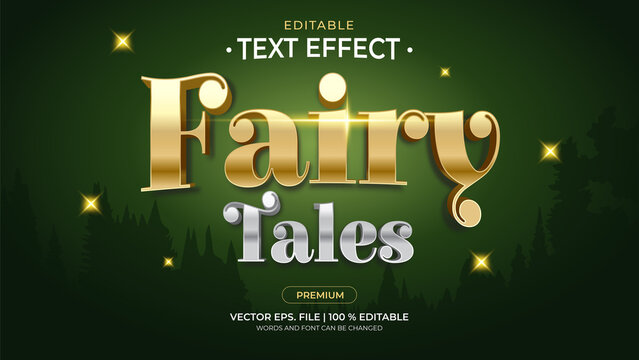 Fairy Tales Editable Text Effects