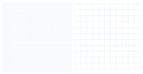 Set 2 dotted square line patterns vector illustration. Graph squared cage notebook sheet paper backgrounds in dotted. Lined empty notes, memo, reminder paper, to do list background. Mathematic texture