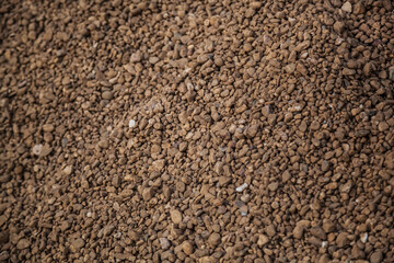 Image of stones, gravel, coarse-grained pebbles, close-up.