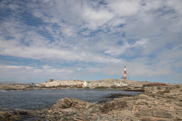 Fototapeta na wymiar Cape Dias Lighthouse near Luderitz Namibia