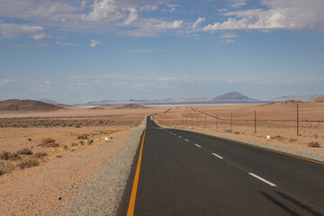 Roads in the Namibian desert
