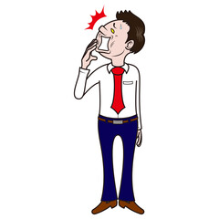 ビジネスマン　ショック