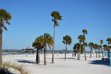 Panorama Strand am Golf von Mexico, Clearwater Beach, Floride