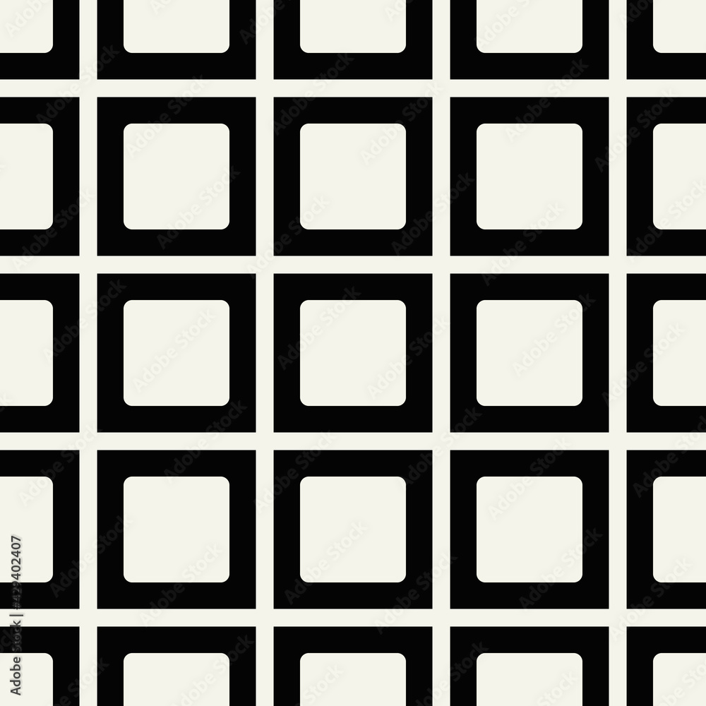 Poster squares black color. monochrome square frames. vector and seamless.