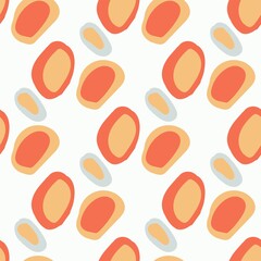 Tile seamless pattern design. With colourful motifs background.