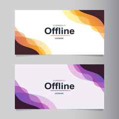 Fototapeta premium Vector abstract web banner design template, minimal geometric background