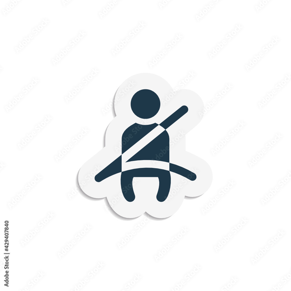 Poster seatbelt - sticker