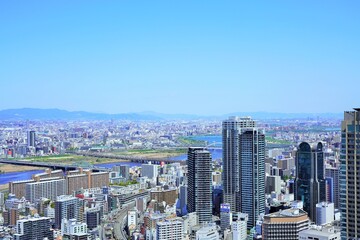 Fototapeta premium 大阪市内の眺め