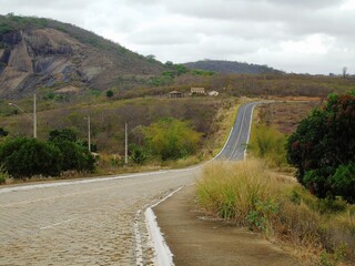 winding road in the mountains