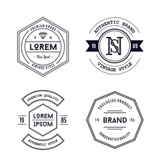 Obraz premium Vintage Badge Logo Design