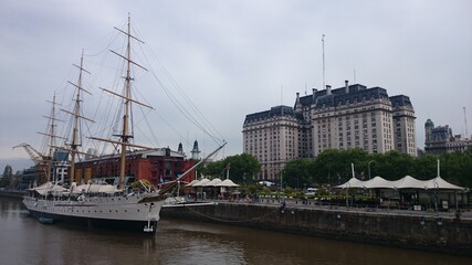 Naklejka premium view of the port Buenos Aires Argentina