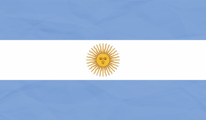 Grunge Argentina flag. Argentina flag with waving grunge texture.