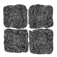 Abstract black white  patterns design elements isolated