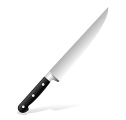 knife on white background, vector illustration 